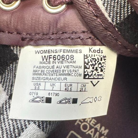 Keds Scout Purple Water-Resistant Rain Boot Gingham Fabric Lined Women's 9.5 - Picture 4 of 13